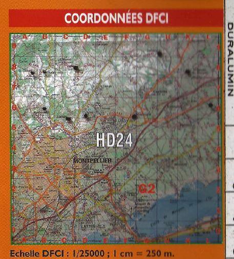 Carte DFCI pour le signalement des départs de feu
